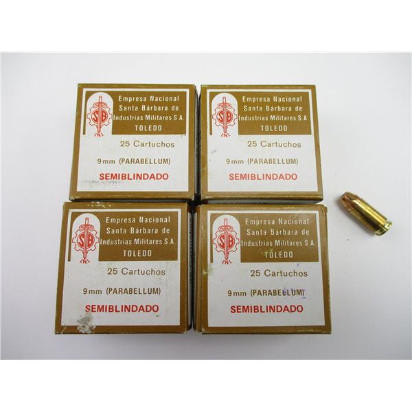 MILITARY SANTA BARBARA 9MM AMMO