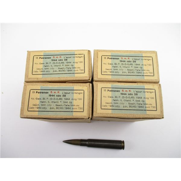 MILITARY GERMAN 7.92MM TRACERS AMMO