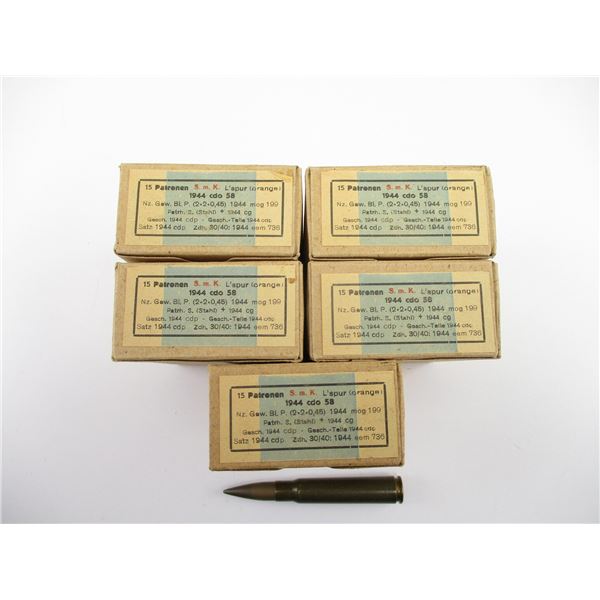 MILITARY GERMAN 8MM TRACERS AMMO