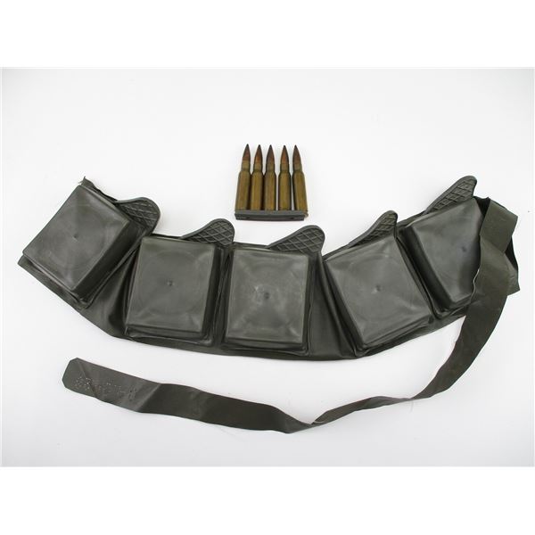 MILITARY .308 AMMO AND BANDOLIER LOT