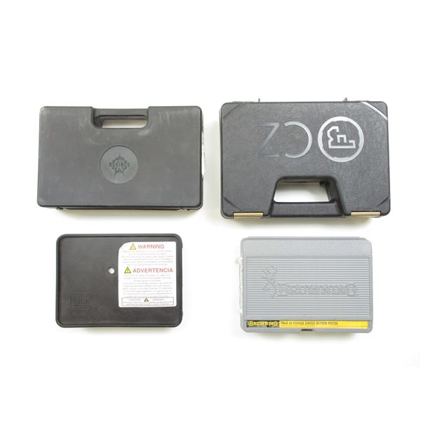 ASSORTED HARD PISTOL CASES LOT