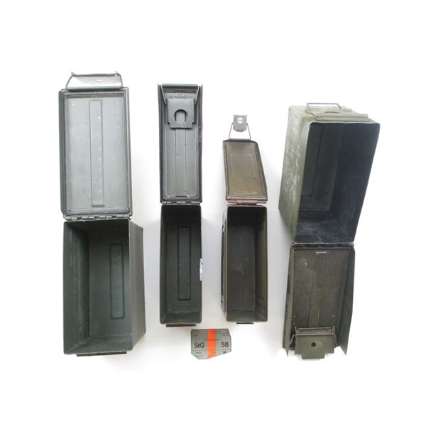 METAL AMMO TIN LOT