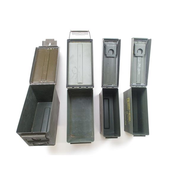 METAL AMMO TIN LOT