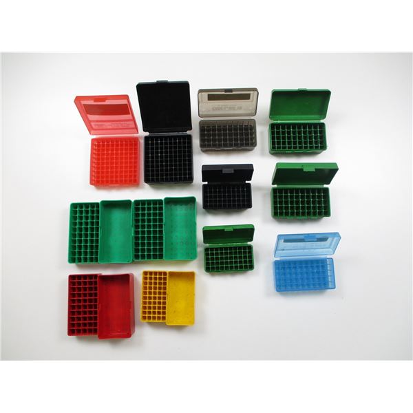 ASSORTED PLASTIC AMMO CASE LOT