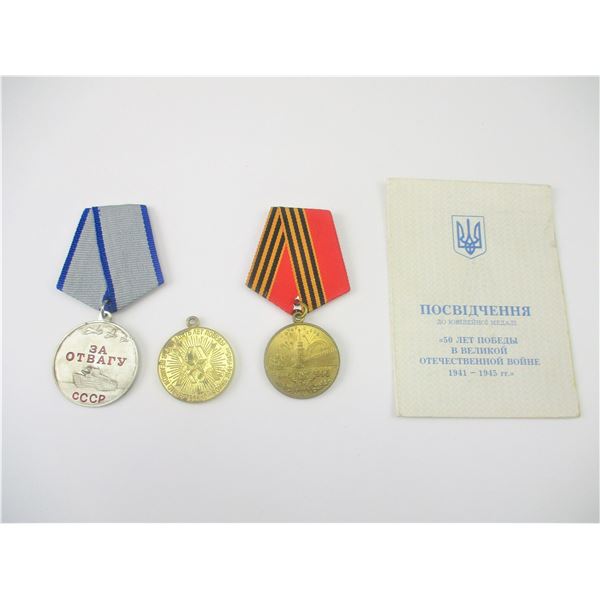 WWII SOVIET MEDALS LOT