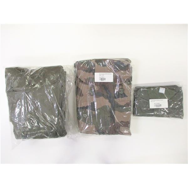 ASSORTED FRENCH MILITARY OUTERWEAR LOT