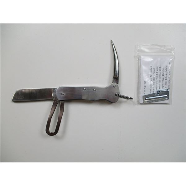 NAVAL TYPE KNIFE AND CAN OPENER