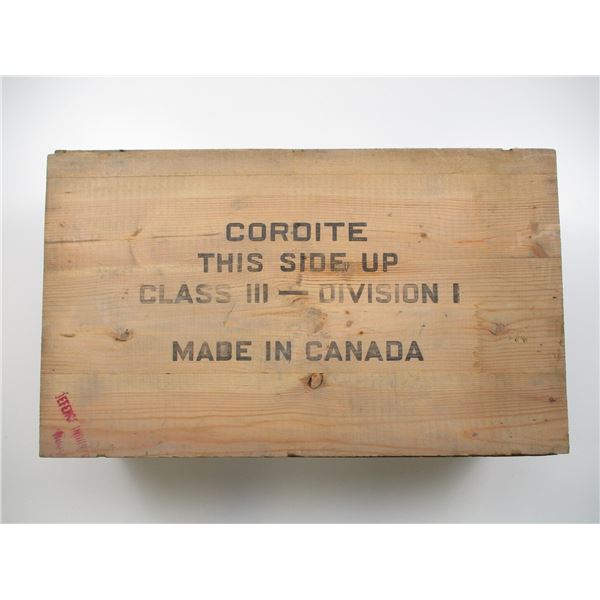 WWII CANADIAN WOODEN AMMO CRATE
