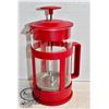 Image 1 : NEW 1L / 33.8OZ RED FRENCH PRESS