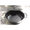 Image 2 : NEW 3.6L CAST IRON ROASTER / DUTCH OVEN W/ LID