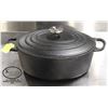 Image 1 : NEW 3.6L CAST IRON ROASTER / DUTCH OVEN W/ LID