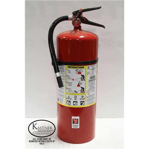 STRIKE FIRST 20LBS FIRE EXTINGUISHER *NOT CHARGED