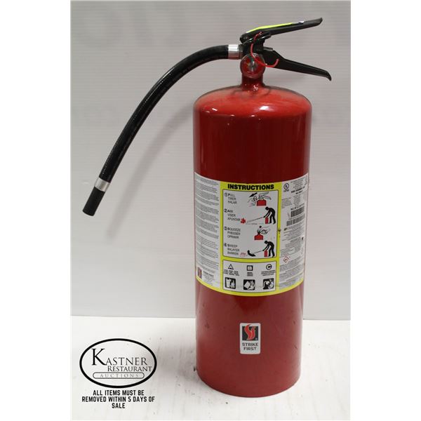 STRIKE FIRST 20LBS FIRE EXTINGUISHER *NOT CHARGED