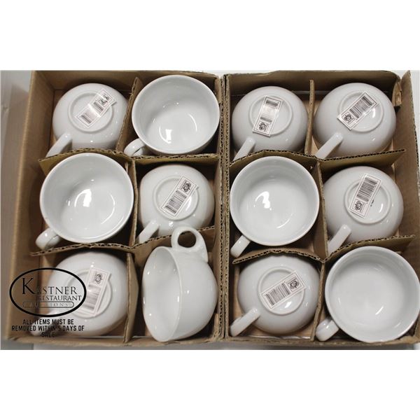 12 NEW JOHNSON ROSE 7OZ. TAPERED COFFEE CUPS