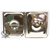 Image 1 : TWO NEW HALF SIZE S/S INSERT LIDS