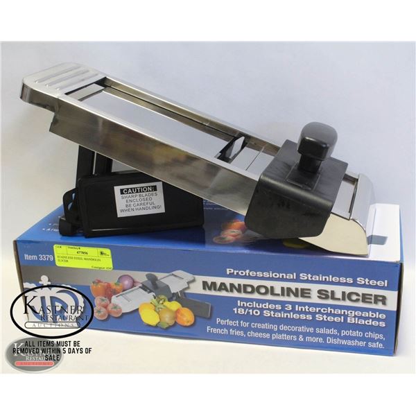 NEW JOHNSON ROSE STAINLESS STEEL MANDOLINE SLICER