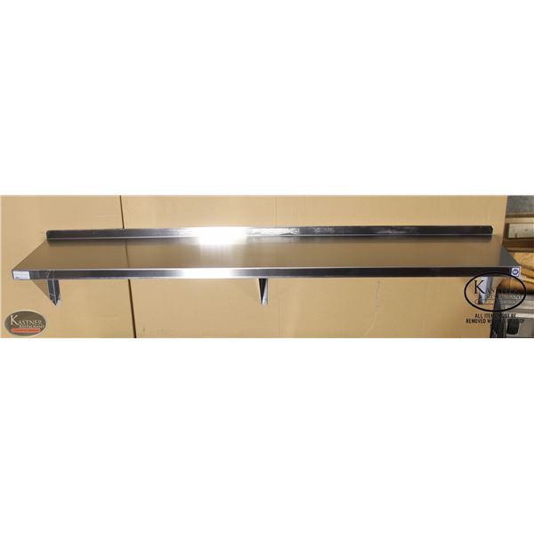 NEW 72 X14  STAINLESS STEEL WALL SHELF