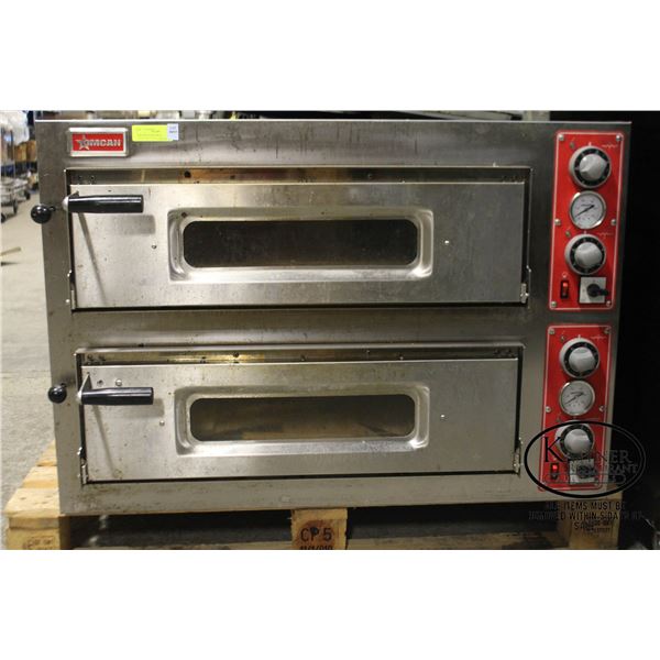 OMCAN DOUBLE DECK COUNTERTOP ELECTRIC PIZZA