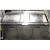 DELFIELD 6' REFRIGERATED PREP CABINET ON CASTERS