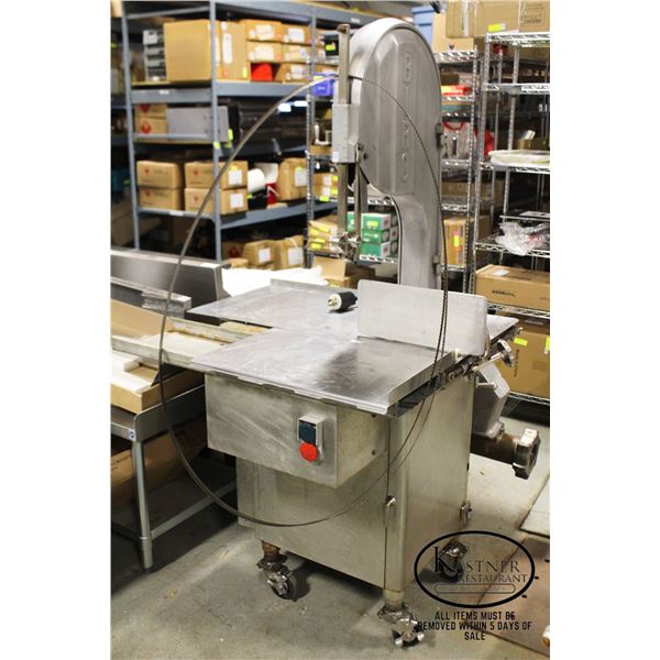 BIRO 3334 COMMERCIAL MEAT BAND SAW ON CASTERS