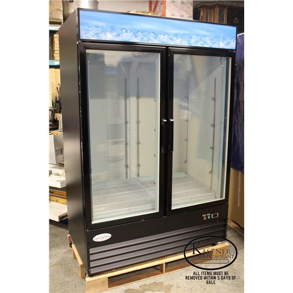 NEW CHEF'S MATE DOUBLE GLASS DOOR COOLER