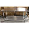 Image 1 : NEW 30"X60"X34" STAINLESS STEEL WORKTABLE W/