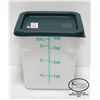 Image 1 : NEW JOHNSON ROSE 4QT SQUARE DRY INGREDIENT BIN W/