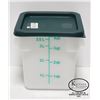 Image 1 : NEW JOHNSON ROSE 4QT SQUARE DRY INGREDIENT BIN W/