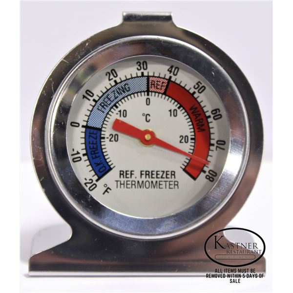 2 NEW S/S FREEZER / REFRIGERATOR THERMOMETERS