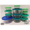 NEW 24 PC ANCHOR HOCKING GLASS KITCHEN STORAGE SET