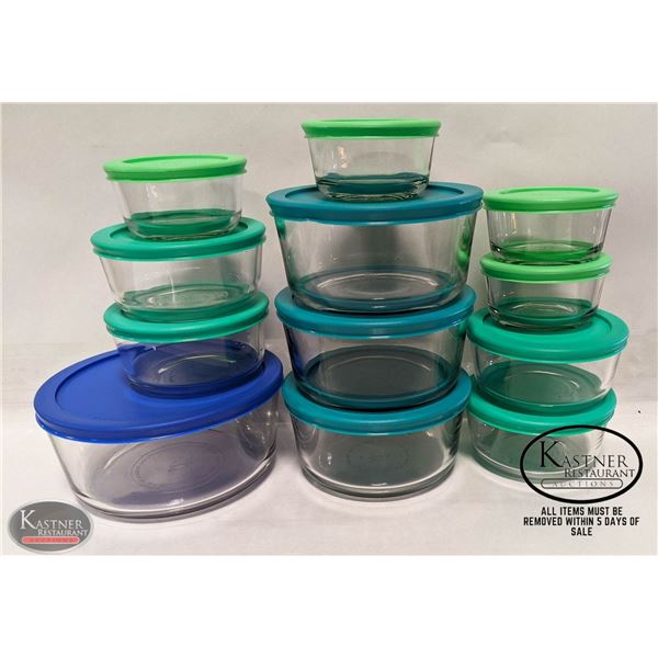 NEW 24 PC ANCHOR HOCKING GLASS KITCHEN STORAGE SET