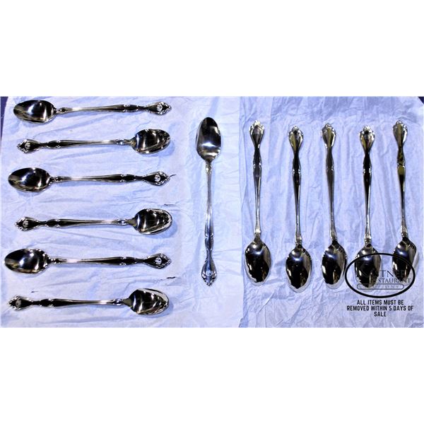 ONE DOZEN NEW ONEIDA SILVER PLATED DRINK SPOONS