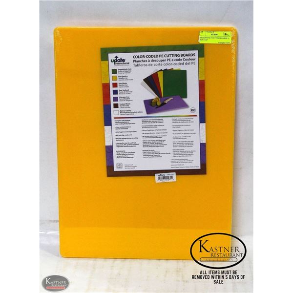 YELLOW POLY CUTTING BOARD 15 X 20 X 1/2 