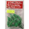 Image 1 : LOT OF 12 NEW FREE FLOW POURERS - GREEN
