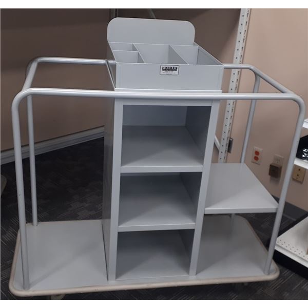 NEW ALUMINUM HOUSEKEEPING CART W/ CABINET