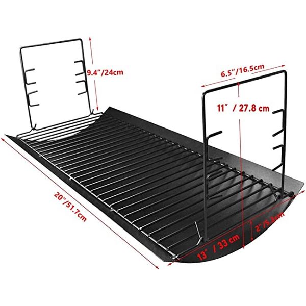 20" TROUGH / 2PCS FIRE GRATE - REPLACEMENT FOR