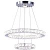 Image 1 : NEW REPACKED MODERN LED 2 TIER CRYSTAL CHANDELIER