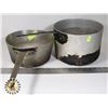 Image 1 : PAIR OF MED STOCK POT 10" DIAMETER