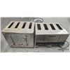 Image 1 : CRATE OF 2 COMMERCIAL HOBART 4 SLICE TOASTERS