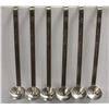 Image 1 : LOT OF 6 NEW 0.5 OZ. STAINLESS STEEL LADLES