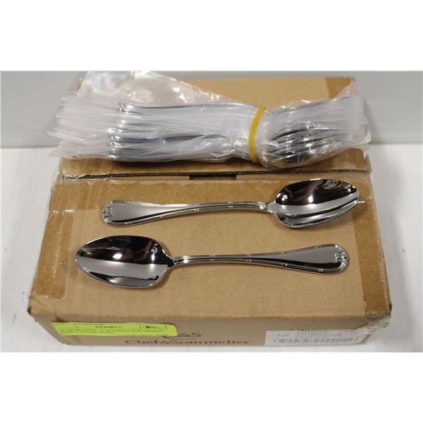 36 NEW CHEF & SOMMELIER ORZON EURO TEASPOONS