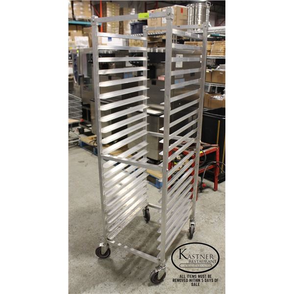Kelmax Rack KELMAX SPG 20 SLOT ALUMINUM BAKERS RACK ON CASTERS