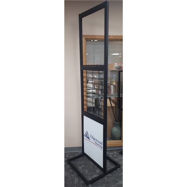 STANDING TRIPLE SIGN HOLDER - BLACK 22 X28 X90 