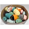 Image 1 : BOX W/ MANY COLOURED CAFE MUGS, VARIOUS SIZES