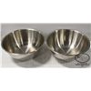 LOT OF 2 BROWNE STAINLESS STEEL 12QT MIXING BOWLS