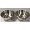 Image 1 : LOT OF 2 BROWNE STAINLESS STEEL 12QT MIXING BOWLS