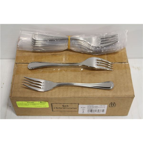 36 NEW CHEF & SOMMELIER VENDI SALAD FORKS