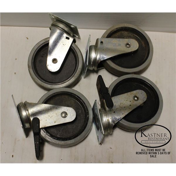 BOX OF 4, 4 3/4  CASTORS