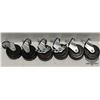 SET OF 6 NEW HEAVY DUTY SWIVEL CASTERS