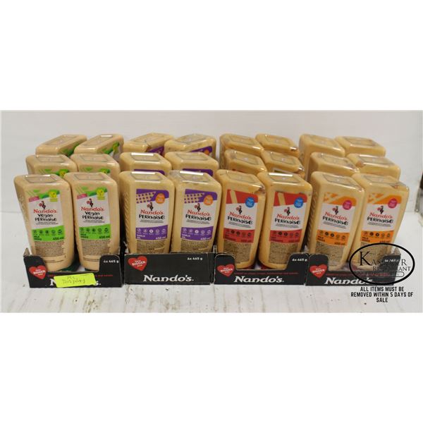 LARGE LOT OF ASSORTED FLAVOURS NANDOS PERINAISE